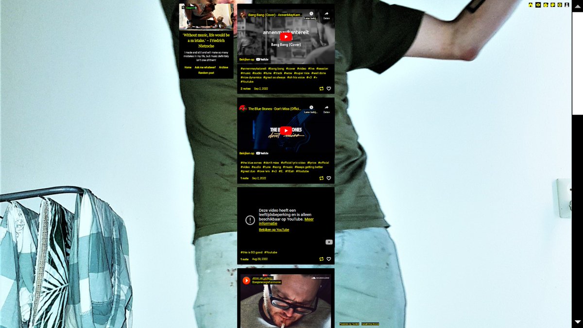 Het is niet dat ik het verwaarloosd heb, maar ik denk dat er weinig mensen die wisten dat ik (als ze al enig idee hadden) ooit een blog had, over muziek, en daar wil ik naast wat ik al doe weer meer mee gaan doen.

Dus zoek ik gastredacteuren, uitleg per DM xoxo