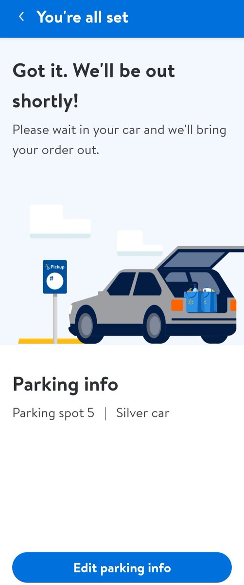 SaratogaLG's tweet photo. #Walmart pulled up to pick up my order, completed on-line info.  told order would be right out.  30 mins later no one showed up, I called the number on the sign, no on answered.  then cut off.  CANCEL MY ORDER PLEASE #CustomerService https://t.co/6bcPTV6EMZ