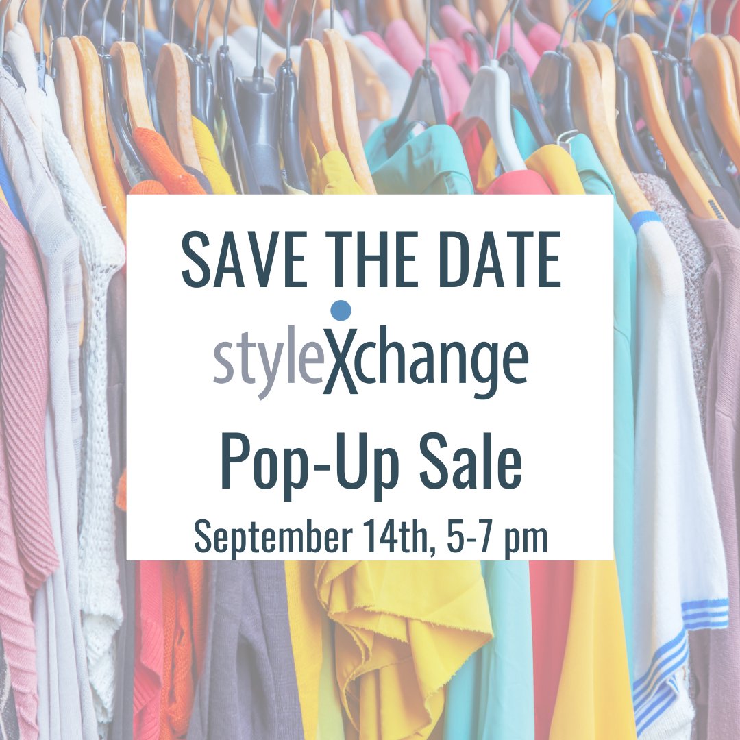 September 14th from 5-7 p.m. is the next StyleXchange Pop-Up Sale for community members and clients! We hope to see you there! 
For more information, visit our StyleXchange Pop-up Sale FAQ page: valleyoutreachmn.org/stop-by-the-st…