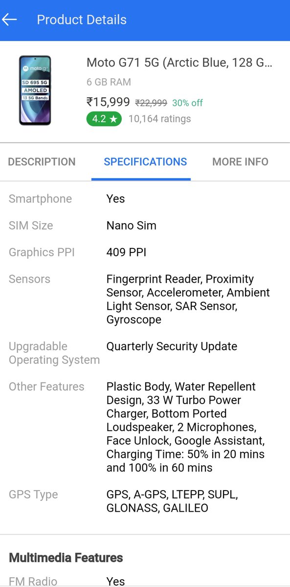Rocky2161's tweet photo. @motorolaindia  Kindly inform whether Android 12 and 13 will be given for moto g71 5G???

Camera and video quality any good change in further updates? https://t.co/UTTclinUjl