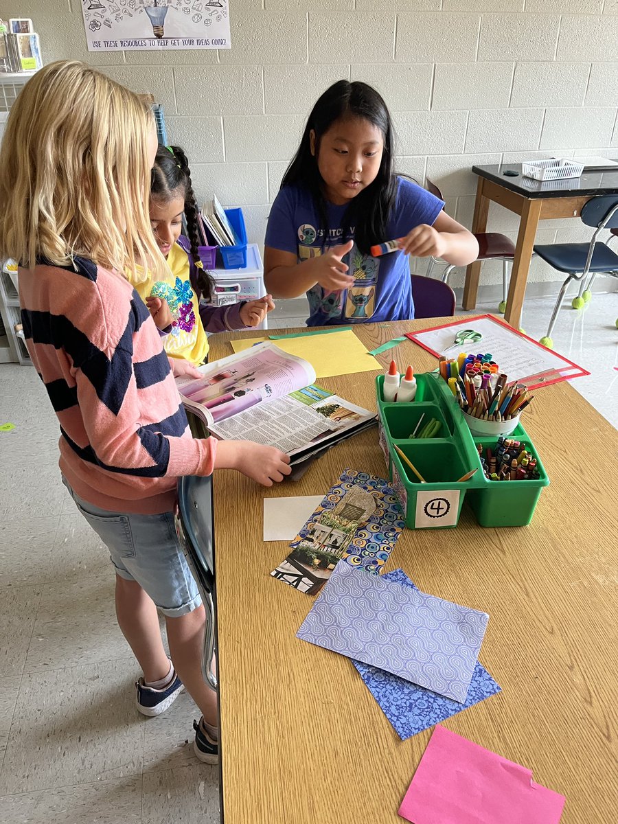 RSEsmART's tweet photo. This week we opened the collage studio. We then did a Collaboration Collage Challenge! Teams worked together using the collage studio to make a “school” themed artwork. Next week, we will vote on which team has the best use of materials, craftsmanship and use of theme. @RSELions https://t.co/aaZmjjJUUK