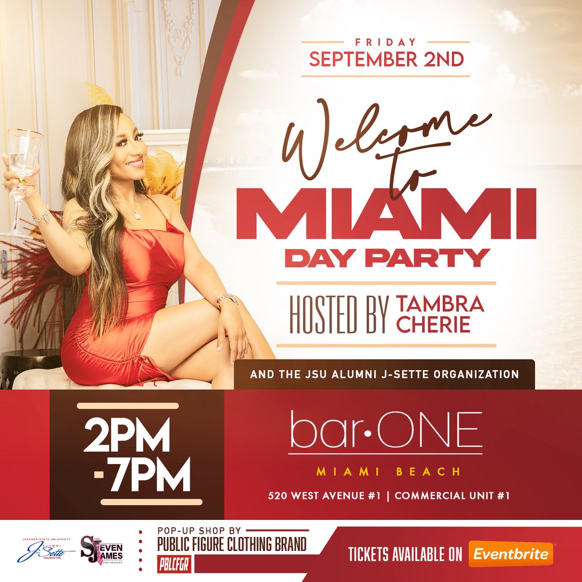 tambracherie's tweet photo. Today! I'm on air @977fm from Miami, FL!๐๐ง Join us at Bar One Miami Beach! I'm your host for the Welcome to Miami Day Party from 2p-7p! Super sexy vibes with some of your favorites DJS & pop up shops! #Miami #BarOnemiami #Host #BelleCollective #orangeblossomclassic #JSUinMIA https://t.co/t6V2V5M1RS