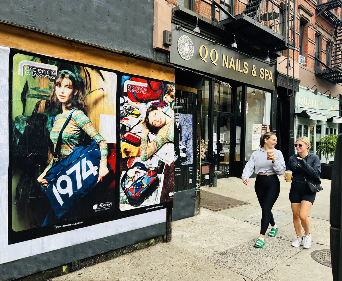 Congratulations Jim Rogers, OMC (Outdoor Media Corp.) for this amazing LeSportSac wildposting campaign! Perfect locations for the brand. You're the best. #oohadvertising #oohmedia #NYC #wildposting #LeSportSac
