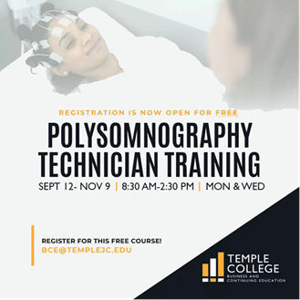 FREE COURSE! Polysomnography technicians, AKA sleep techs, perform assessments used to diagnose sleep disorders. This course gives students knowledge, skills to become a sleep tech. Topics: anatomy &amp; physiology, sleep disorders, sleep medicine &amp; tech bit.ly/3RzmLZE