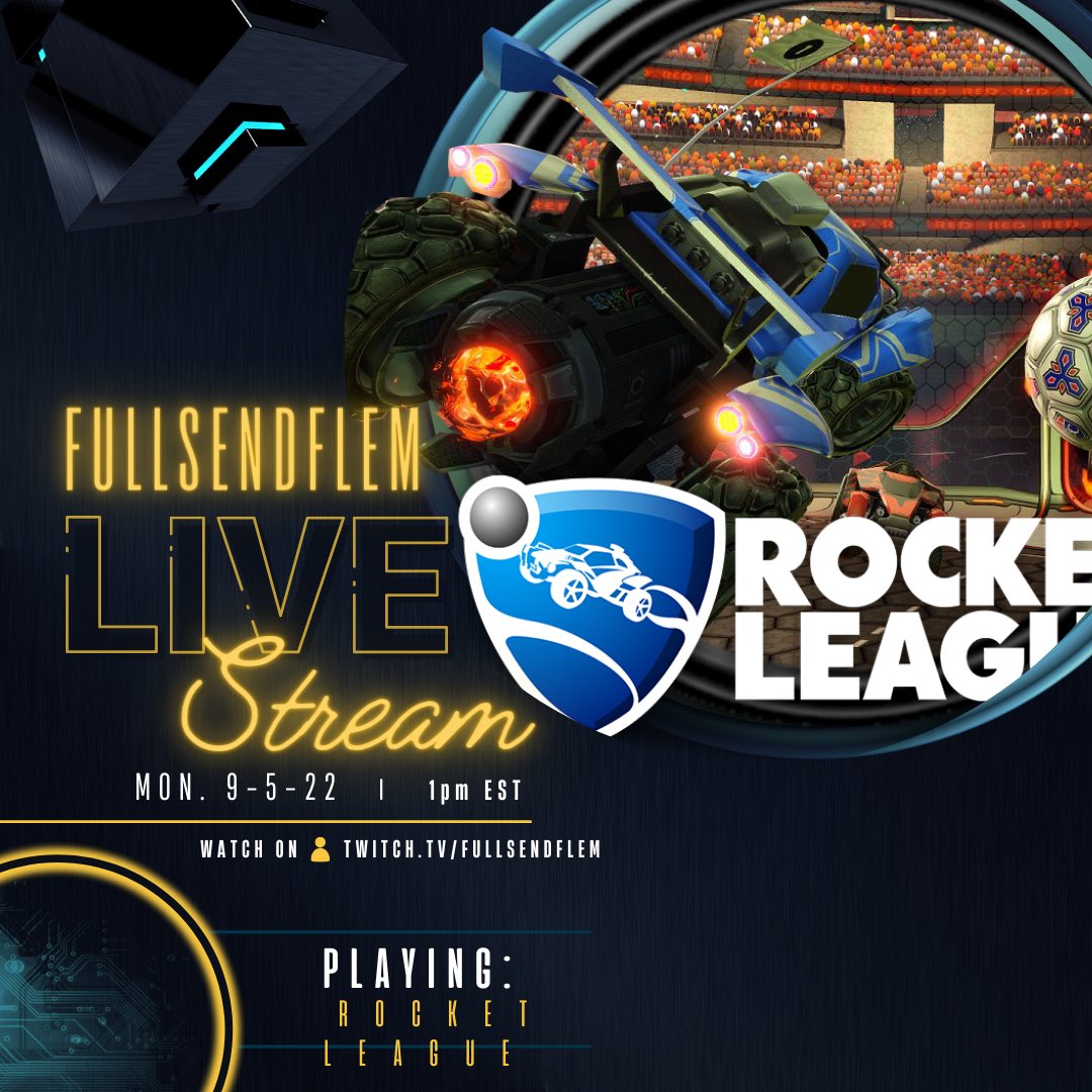 FullSendFlem's tweet photo. My stream reveal will go live on Monday 09/05/22 at 1PM EST. If you haven’t already done so make sure to follow my channels through the link in my bio! 

|  #rocketleague #twitch #twitchcommunity #gamingcommunity #ranked #stream #fyp #contentcreator https://t.co/kE9YASZjML