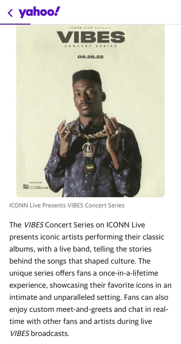 You don’t wanna miss this trust me and the only place to watch is on ICONN.live click the link get the app TODAY!!! Long live the Kane live from Sony hall… 9/28 streaming live and FREE on ICONN 🌊❤️🌊