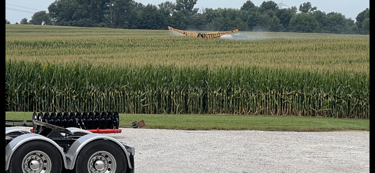 bandedagllc's tweet photo. Finally, last pass of fungicide for the year. 3rd time is charm, hopefully https://t.co/vcb8Ct08Fy