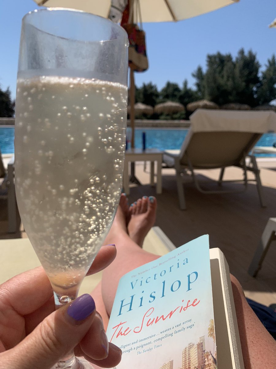 ValR40's tweet photo. Enjoying @VicHislop The Sunrise.  While on holiday in Greece such a riveting read.   Love it 🥰 https://t.co/Wqe5cBKm1l