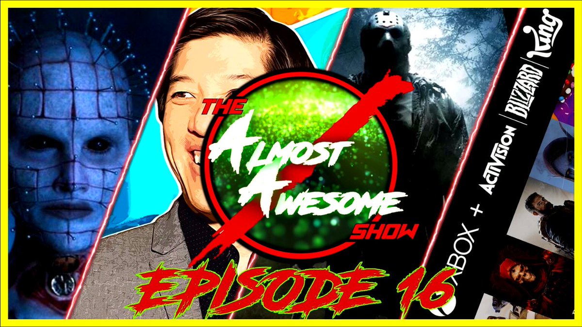 Redneval2's tweet photo. The sixteenth episode of The #AlmostAwesome Show is going live TODAY at 10am/1pm PT/ET!! We'll be looking at #Hellraiser, #FridayThe13th, #JesusChristVampireHunter, and more! Come hang out in the chat! #podcast #movies #FilmTwitter
https://t.co/x39aVme7jn https://t.co/BR9p7mYEF9