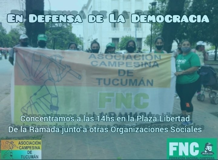 ACT_FNC's tweet photo. #EnDefensaDeLaDemocracia
#BastaDeViolencia #BastaDeOdio
repudiamos el atentado y nos solidarizamos con la Vicepresidenta Cristina Fernandez de Kirchner es un ataque a la Democracia,es gravisimo y conmovio a todo el Pueblo Argentino.
Concentramos en la Plaza Libertad(Ramada) 14hs. https://t.co/Y8HbxYvW5s