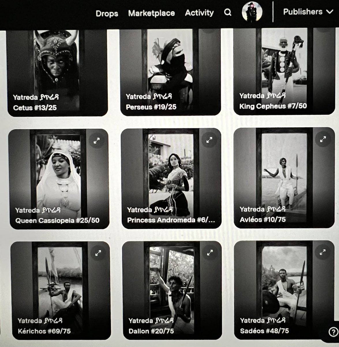 It wasn’t easy but very proud to finally complete the 9 unique artworks from Andromeda of Aethiopia Vol II by <a href="/yatreda/">Yatreda ያጥሬዳ</a> from the <a href="/niftygateway/">Nifty Gateway Studio</a> drop, so I can get the airdrop of Andromeda-Constellation. <a href="/yatreda/">Yatreda ያጥሬዳ</a> is going to be a legend in the NFT space! 💎🙌🏽