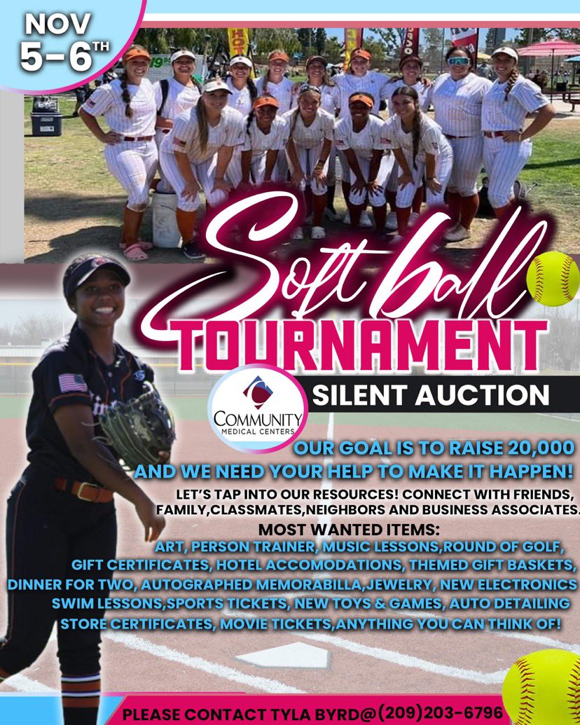 <a href="/AniylaByrd/">Aniyla Byrd</a> is teaming up with <a href="/dirtdogsgold/">dirtdogs18gold</a>  organization to raise money for <a href="/CommunityMed/">Community Health System</a> Silent Auction items needed! #onelastrun <a href="/PGFnetwork/">PGF</a> <a href="/Los_Stuff/">Carlos Arias</a> <a href="/HectorVerduzc16/">Edison of Fresno540</a> <a href="/FUSD_Athletics/">FUSD ATHLETICS</a> <a href="/FresnoSportsMag/">Fresno Sports Magazine</a> <a href="/Edison_The_540/">Edison High School</a>