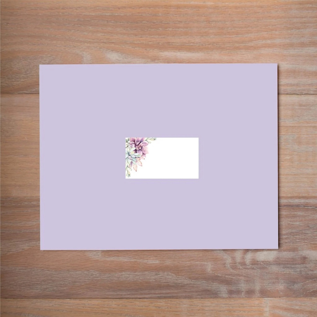 Purple Power! 💜⁠
⁠
Featured: Mailing Labels / Soft Succulents | sororitypackets.com
