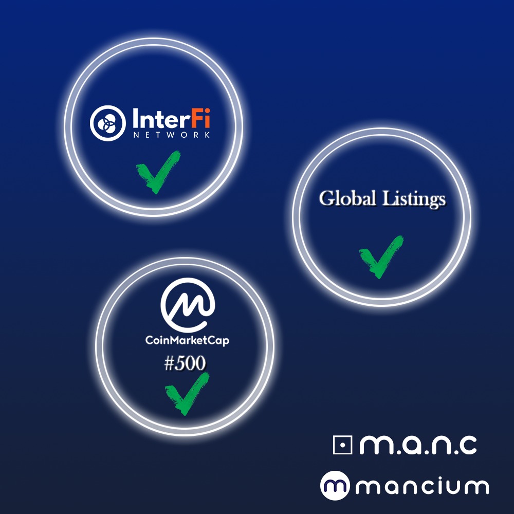 ManciumToken's tweet photo. Why you should buy $MANC?
 - Reputable Audit ( InterFi )
 - 10 Global CEXs Listing
 - CMC Verified Top #500
 - Game company that has millions of downloads from stores @manc_games 

 #Crypto #MEXC #BitMart #BTC #ETH #CEX https://t.co/6jMtxtTUAR