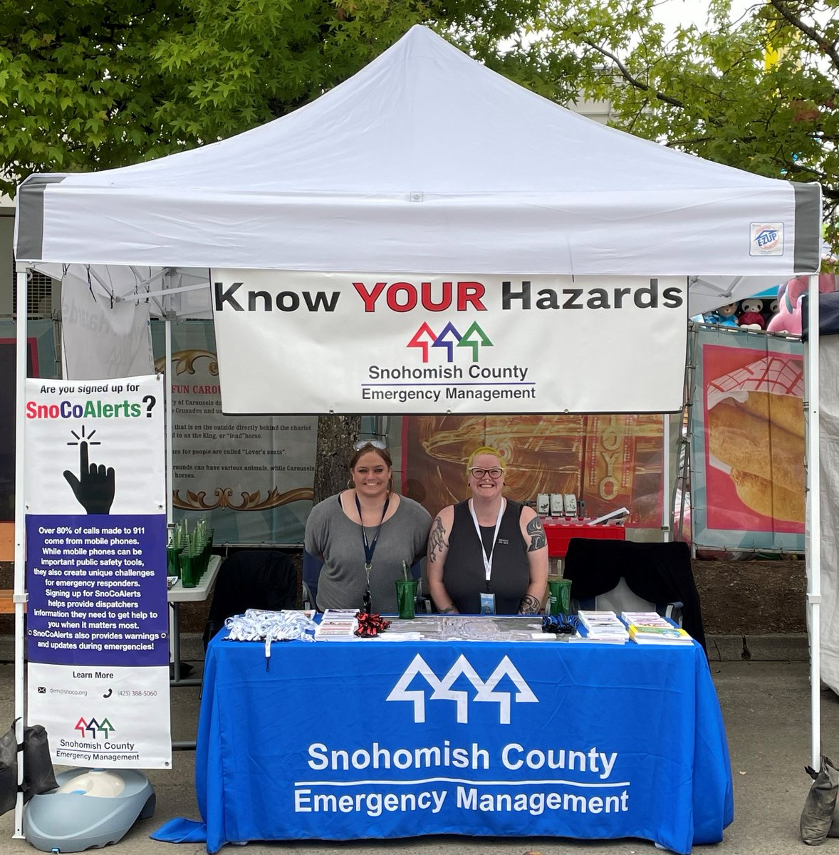 SnoCo_DEM's tweet photo. September is National Preparedness Month. Start it out right by visiting us @EvergreenFairWa. #KnowYourHazards #TwoWeeksReady #SnoCoAlerts https://t.co/OwAEV1uYO8