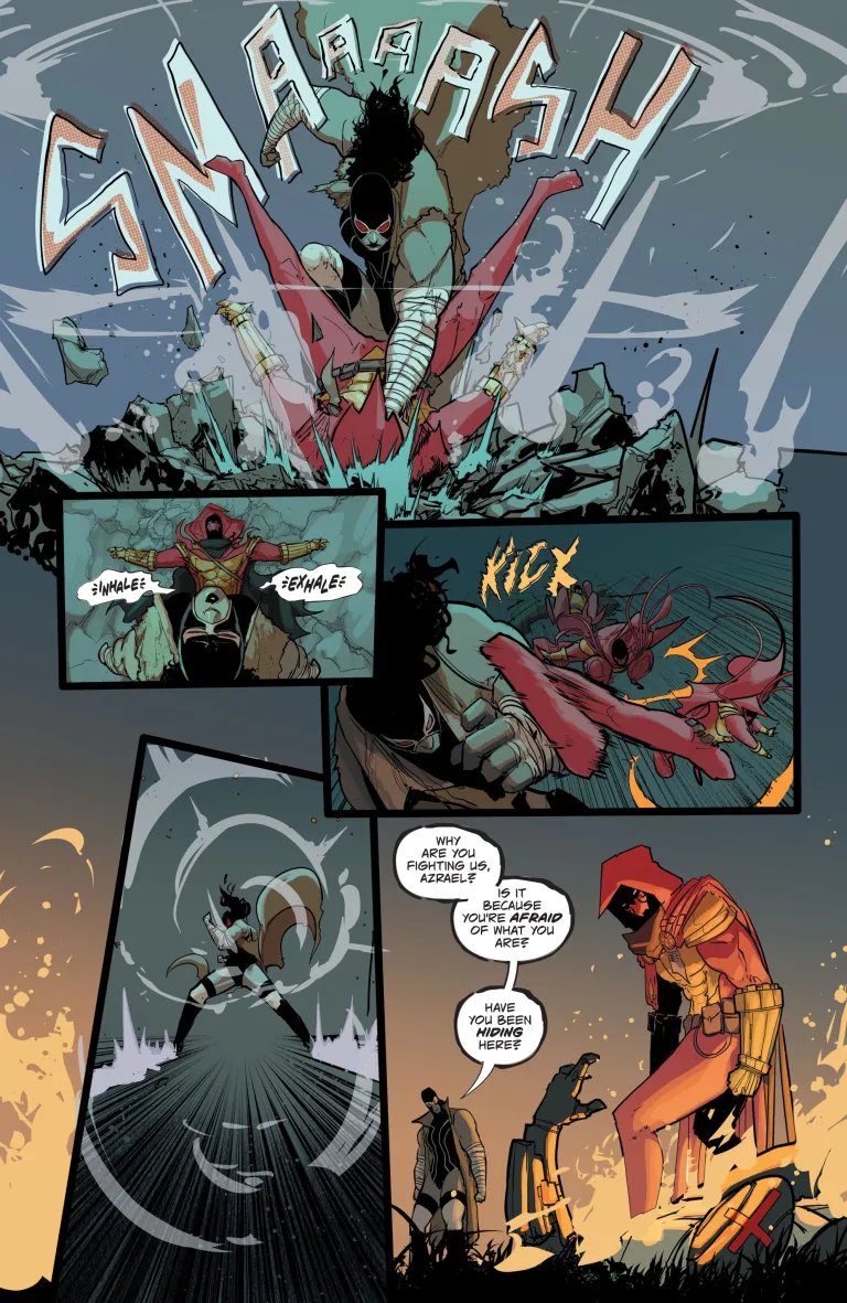 SWORD OF AZRAEL #2 preview time!
Who's ready for fire and violence?!
OUT NEXT WEEK!
