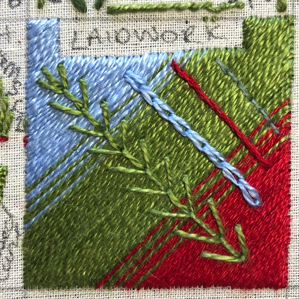 AStitchinQuine's tweet photo. Completed #Laidwork #EmbroiderySampler
#Embroidery #HandEmbroidery #stitching #CrewelWork #SurfaceStitches #onlinelearning https://t.co/xWYS9Zdsrx