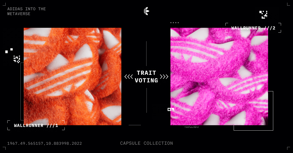 altsbyadidas's tweet photo. Happy Friday ITM Community 💙 !
🚨Reminder🚨 for Capsule Holders: voting for the #Wallrunner trait is now live 👇
https://t.co/woDOUgLFwg
Closing Monday Sept 5th, 7PM CEST / 1PM ET https://t.co/X6U7dl9GP4