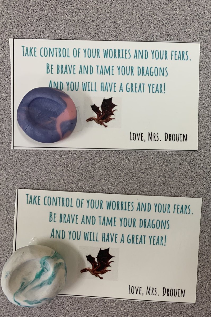 mrsdrouin4's tweet photo. 2D is off to a great start! We are taking control of our worries and taming our dragons! Check out the worry stones students made to help them feel brave. https://t.co/TBIT3AxGwk