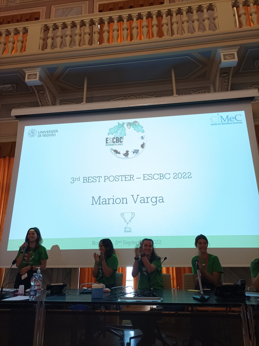 escbconference's tweet photo. 🏆 #ESCBC Prizes ✨
Posters!
🥉The prize for the best 3rd poster goes to...MARION VARGA @Marion_Varga !
Congratulations🤩 https://t.co/g1xVmPdO9G