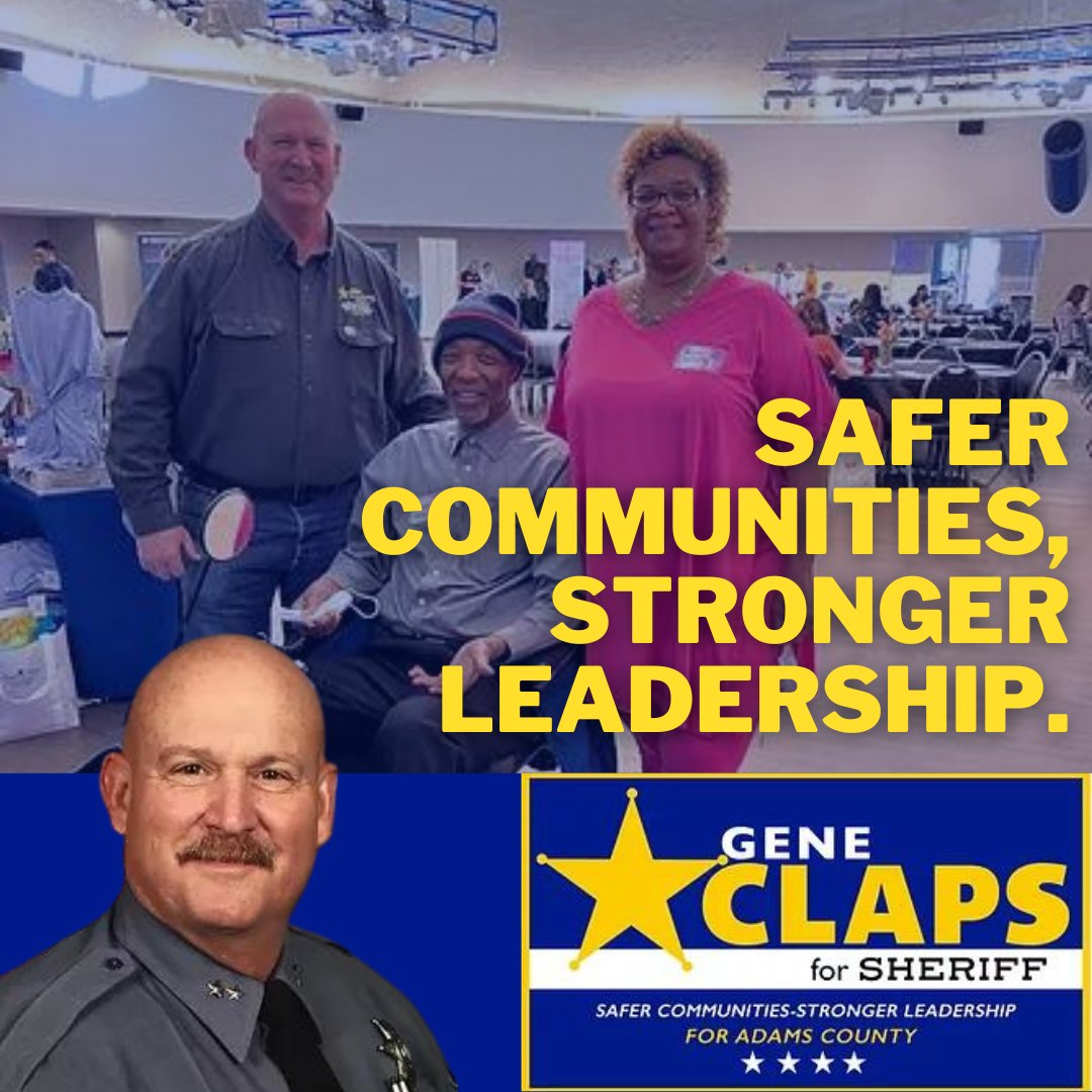 ClapsforSheriff's tweet photo. My platform is built on the belief that safer communities lead to stronger leadership. Read my full platform on my website!
Paid for by Gene For Sheriff, Registered Agent Gene Claps. https://t.co/FPfUAqfxYU https://t.co/ap5LKXTwrt