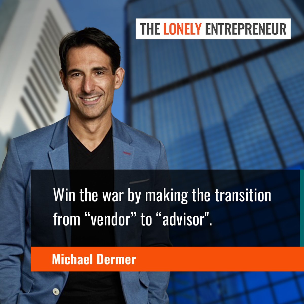 Being an entrepreneur means having the ability to learn and unlearn, and possessing the openness to seek new avenues for personal and professional growth continuously. Win the war by making the transition from “vendor” to “advisor.” youtu.be/71R8msu_okU