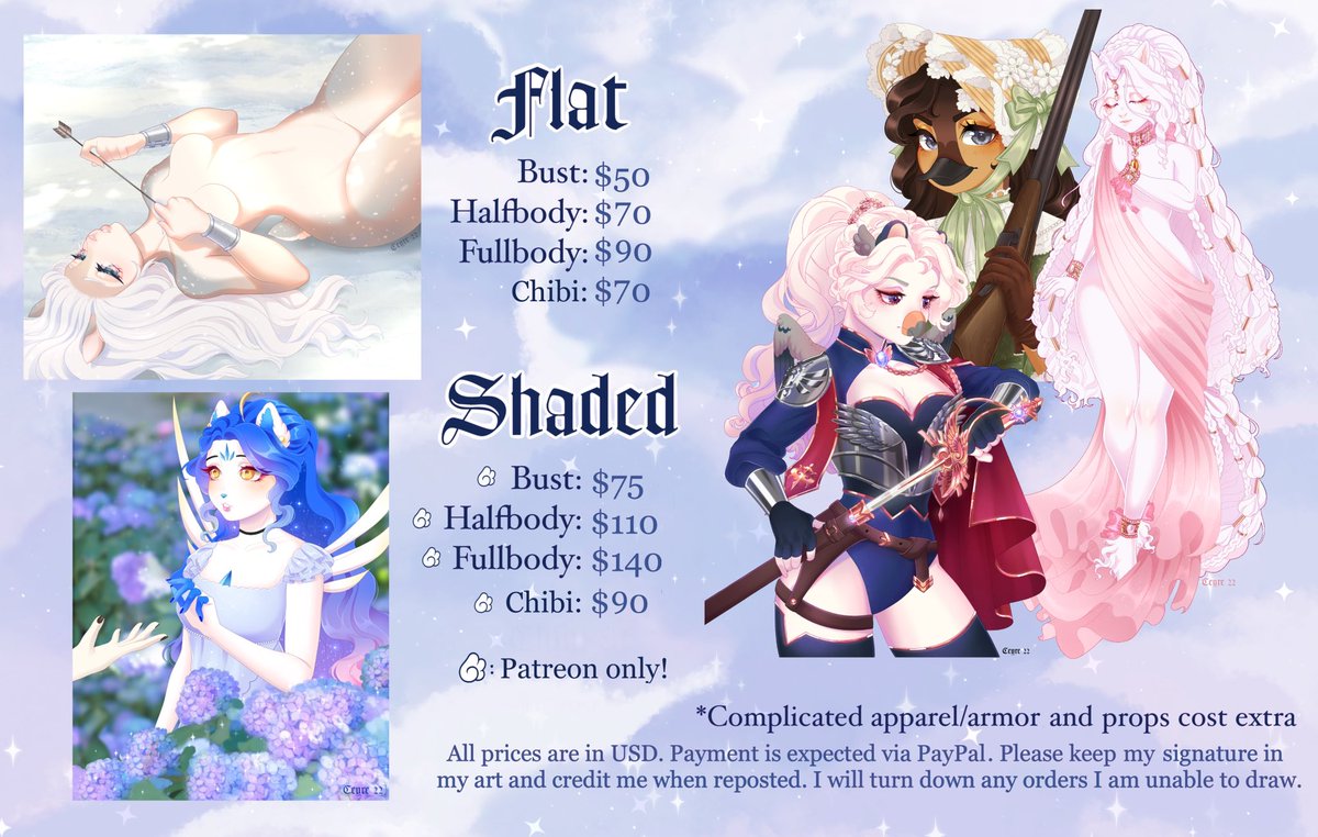 Hello, I’m open until the 9th!! Please fill out the form below c: