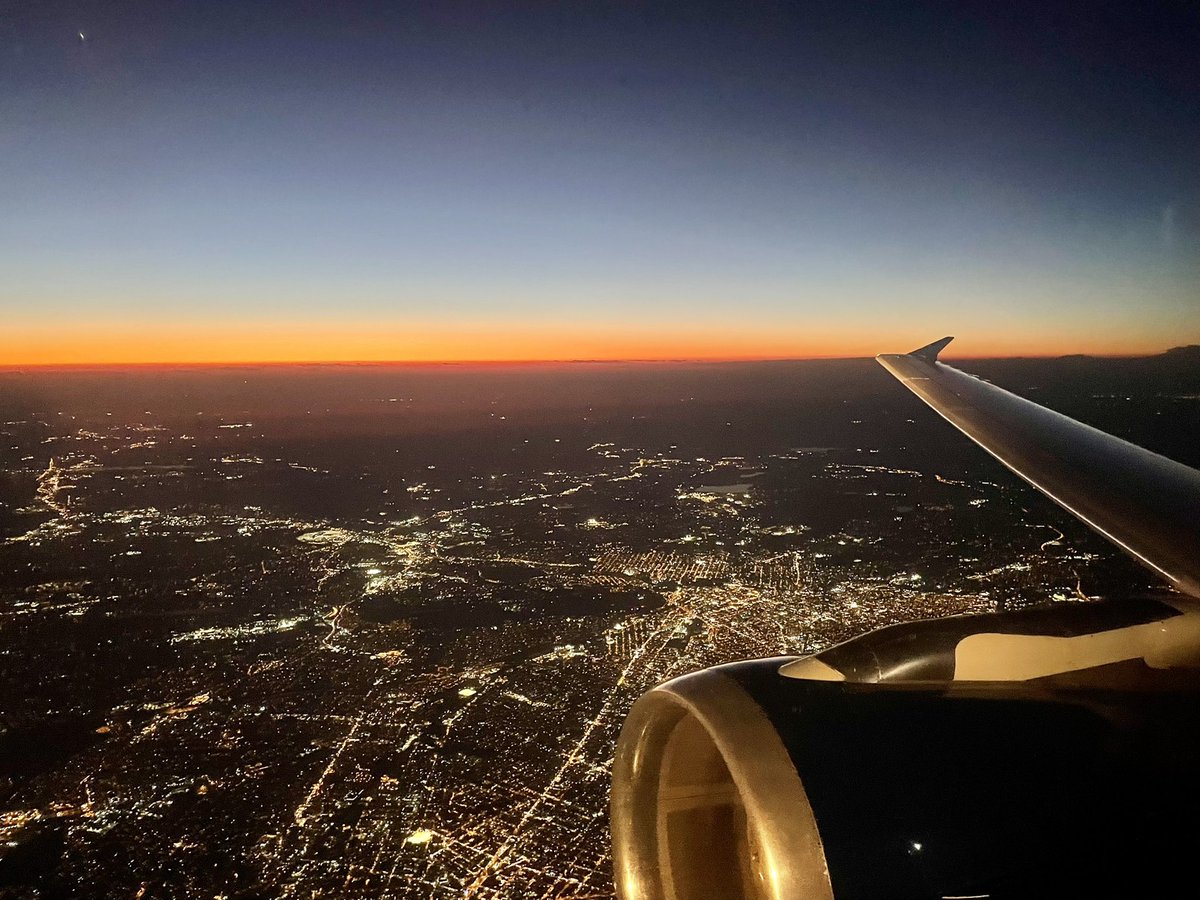 Beautiful #sunset from a #delta jet