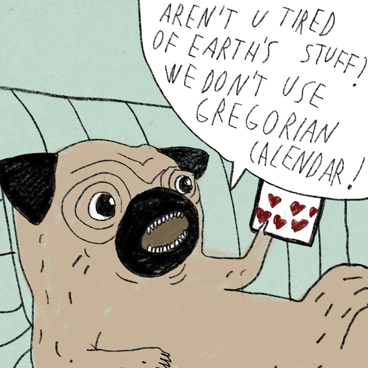 parallelhamster's tweet photo. Pugs are so pompous #pugs #lovehate https://t.co/V8VkJDj5ju