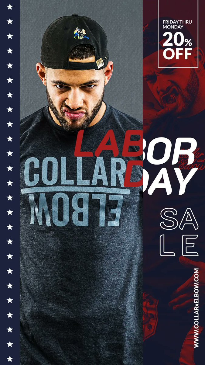 COLLARxELBOW's tweet photo. It's Labor Day Weekend and we're dropping 20% OFF everything in the store...no code, just add to cart and check out.
https://t.co/qANtl25Y5I
#CxE #Wrasslin #COLLARxELBOW #SupportYourLocalWrestler https://t.co/bhtj561flg