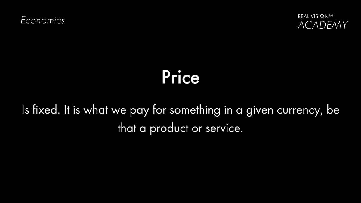 RealVision's tweet photo. #RealVisionAcademy terms of the day.
Price vs Value
#Price https://t.co/eHYzaXr0Ke