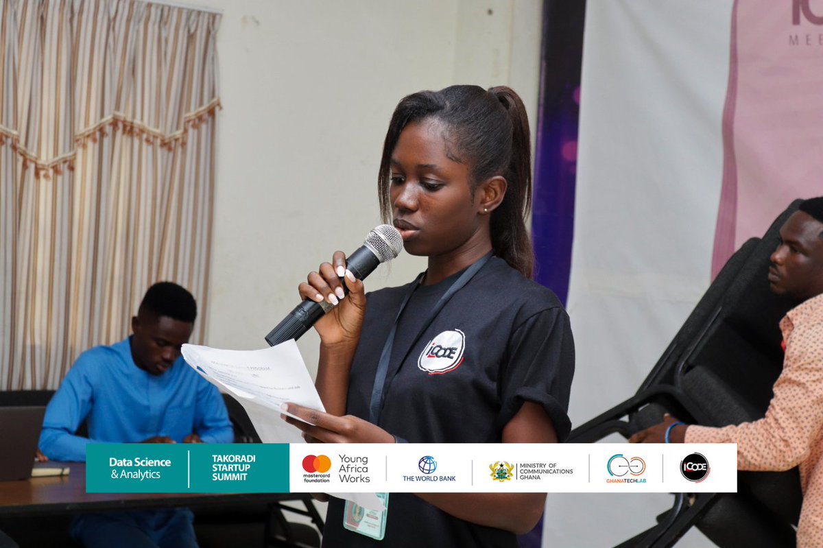icodeteam's tweet photo. The time for the trainees to Pitch was here and every team presented their ideas to a group of judges and the audience at the program.
#icodegh
#icodeimpact
#datascience
#baseprogram
#python https://t.co/1ijiUm9DOD