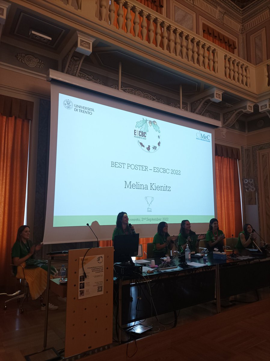 escbconference's tweet photo. 🏆 #ESCBC Prizes ✨
Posters!
🥇The prize for the BEST poster goes to... MELINA KIENITZ @Melina_Kienitz!
Congratulations🤩 https://t.co/g1tfxoaY7e