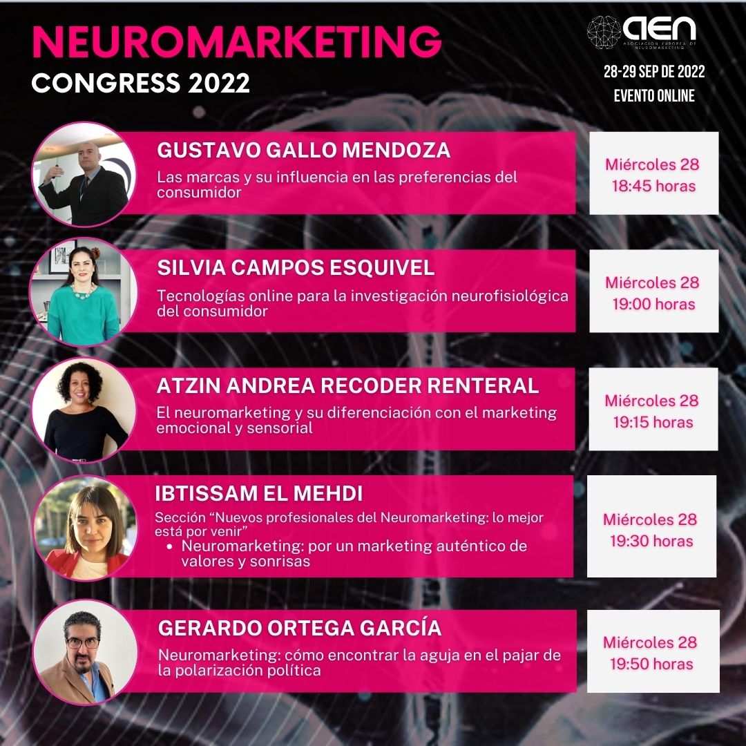NestorRomeroR's tweet image. Regístrate de manera gratuita al Neuromarketing Congress 2022, evento líder del sector de las neurociencias aplicadas a los negocios neuromarketingcongress.com