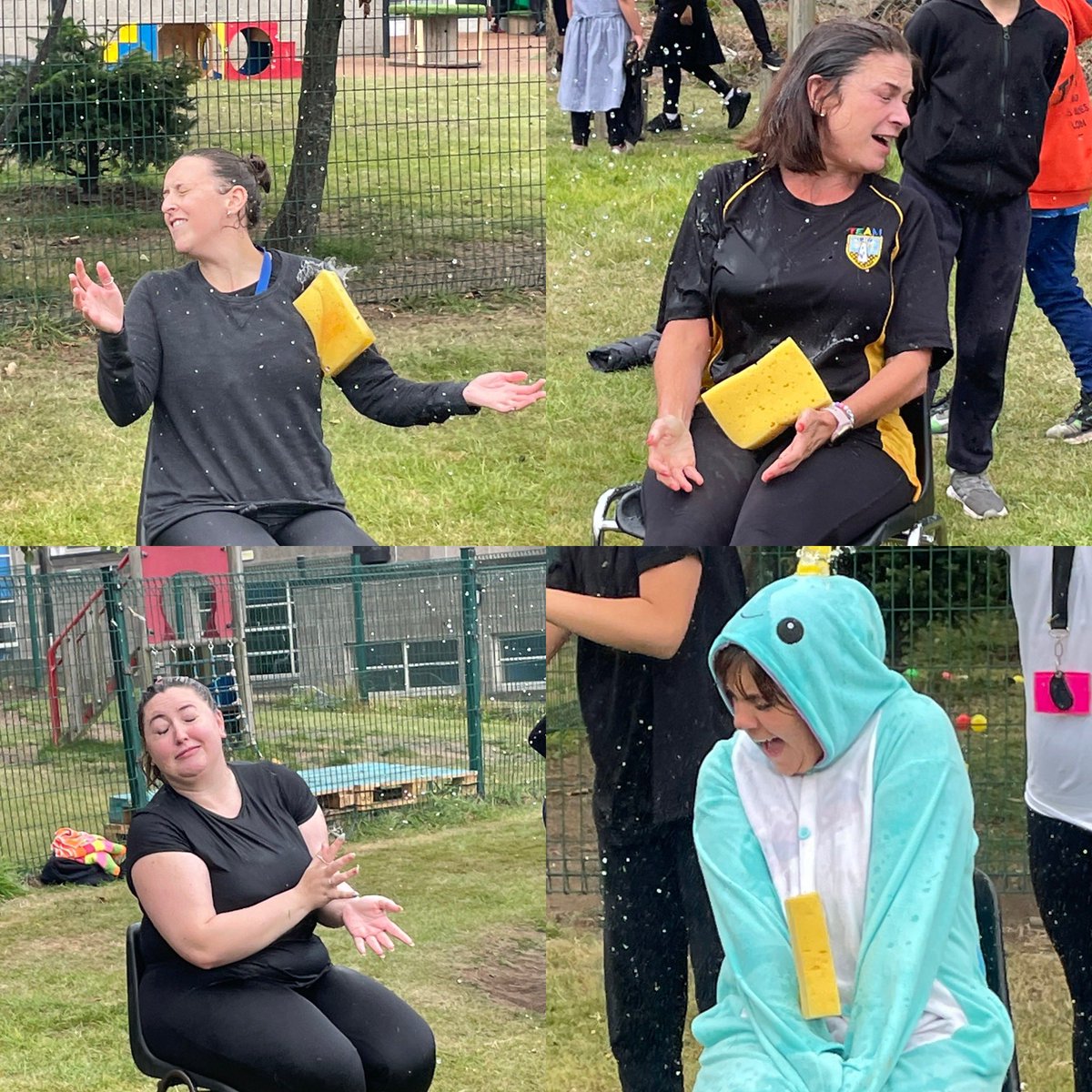 The school started off this years fundraising with “Sponge the staff”. Well done to all the teachers who were sponged! The kids had so much fun 🤩 Here’s some of the best action shots by our P7 photographers! 📸