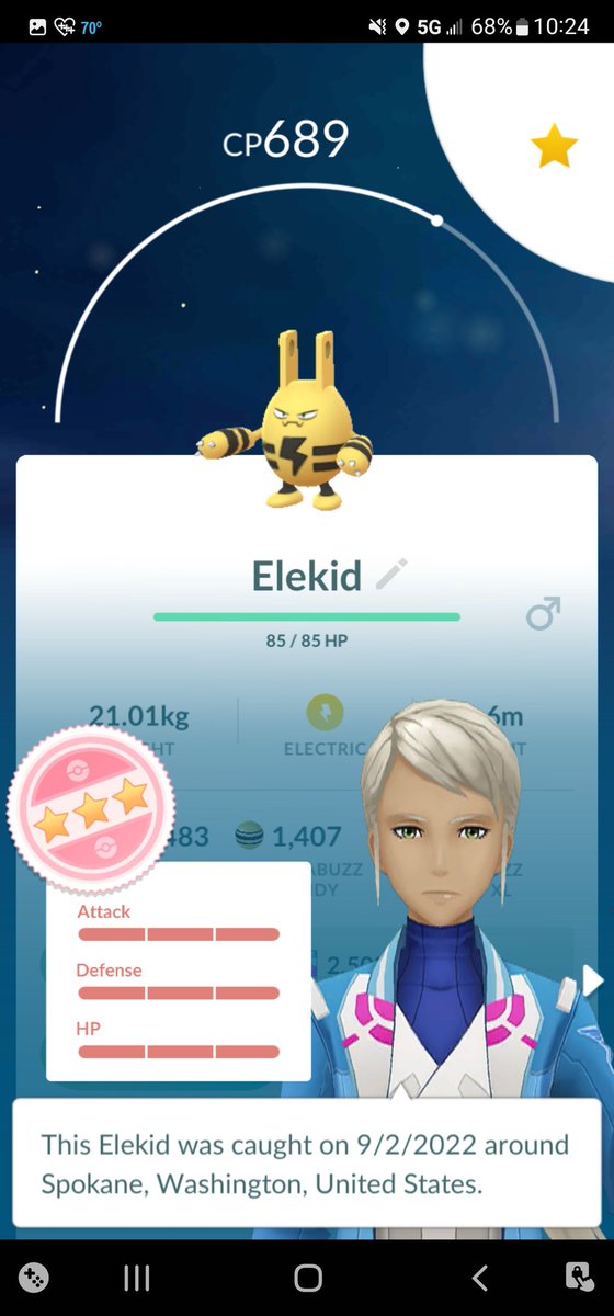 CynicalCynda's tweet photo. Back to back hundos!!! One just hatched and one wild catch!!! 😜 💯💯💥💥💥 #pokemongo #pokemon #hundo #wildcatch https://t.co/LGq9SE1llv
