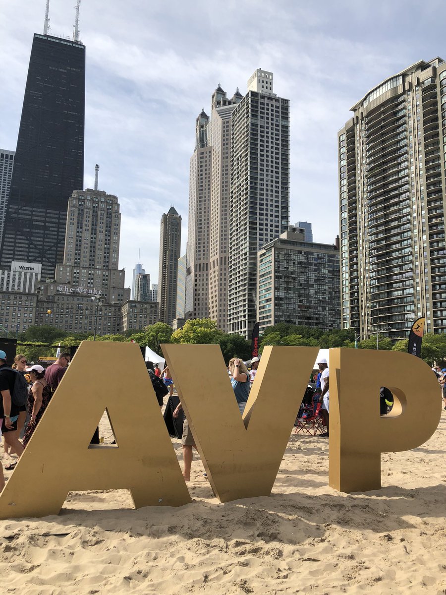 Great start for the weekend… <a href="/avpbeach/">AVP</a> at Chicago Oak Street Beach!