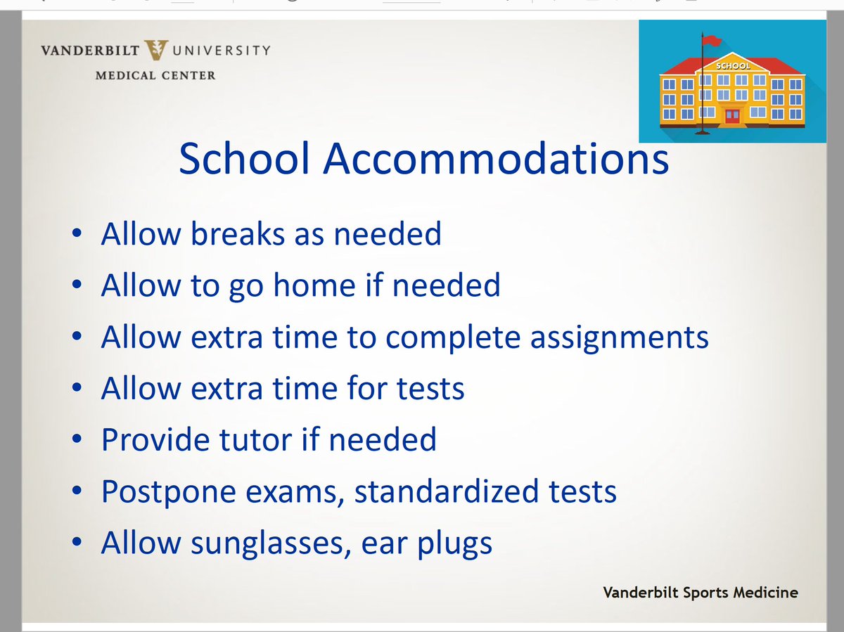 cpeltier007's tweet photo. @andrewjmgregory discussing school accommodations for students with concussion. @AmerAcadPeds #AAPPPC https://t.co/P9rVNkAwPE