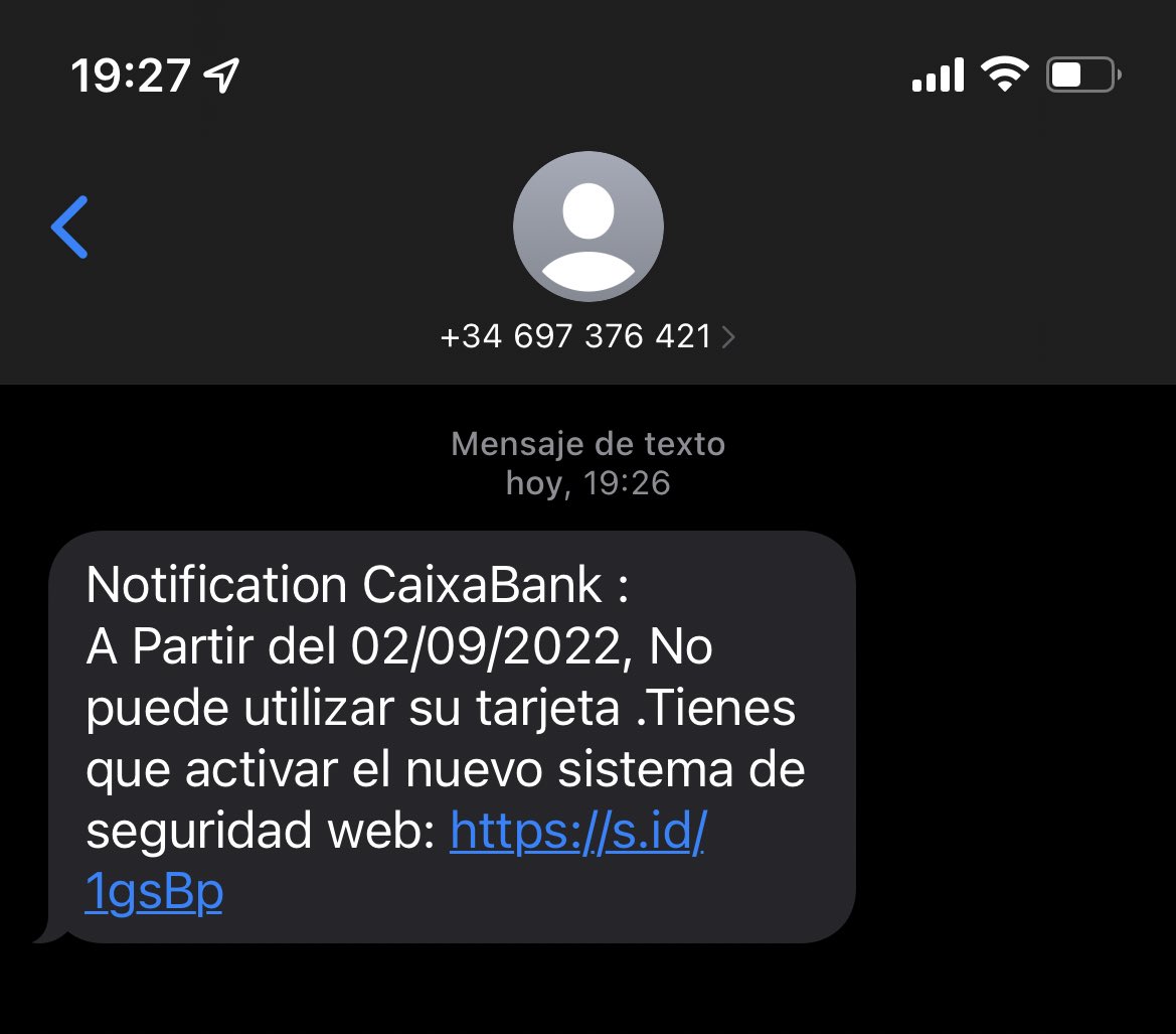 jtormomo's tweet photo. @CABK_Responde aquí os dejo este intento de #phishing que me acaba de llegar. https://t.co/JqoQaStixb
