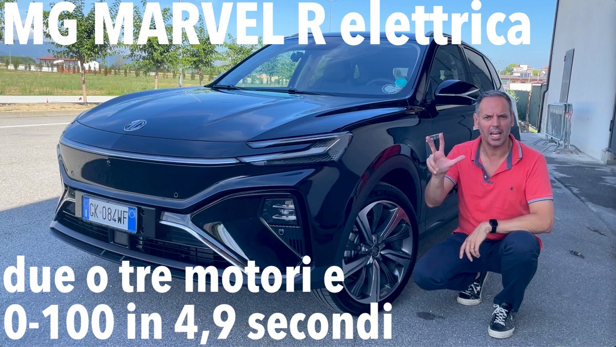 MG MARVEL R, il nuovo crossover elettrico. La versione con tre motori è 4WD e scatta da 0 a 100 km/h in 4,9 secondi.

youtube.com/watch?v=F46nWj… #mg #mgmotor #marvel #mgmarvelr #autoelettriche #zeroemission #terzogarage