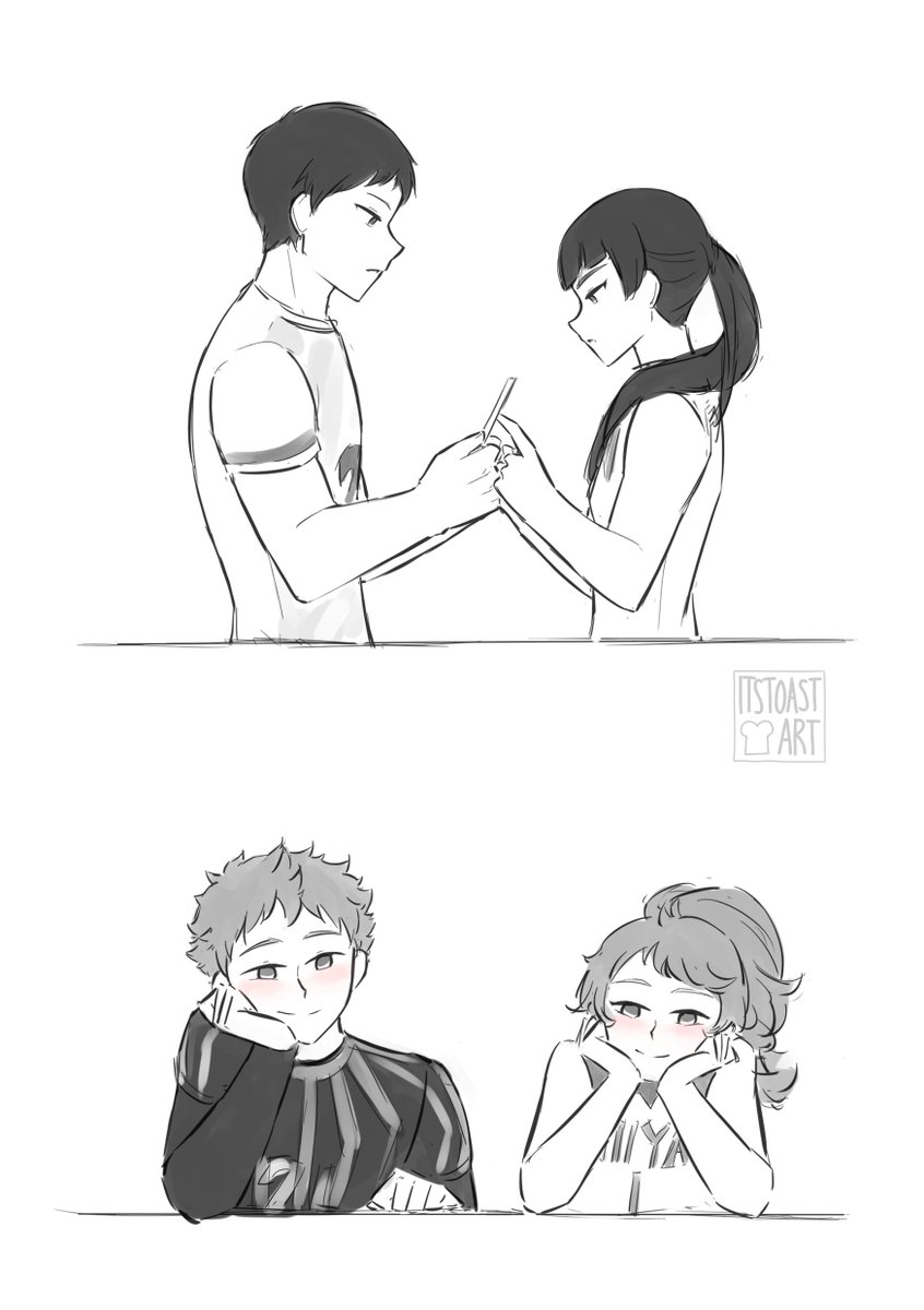 oreocorio's tweet photo. they have a type #影日 #kagehina https://t.co/x7wR4spA75