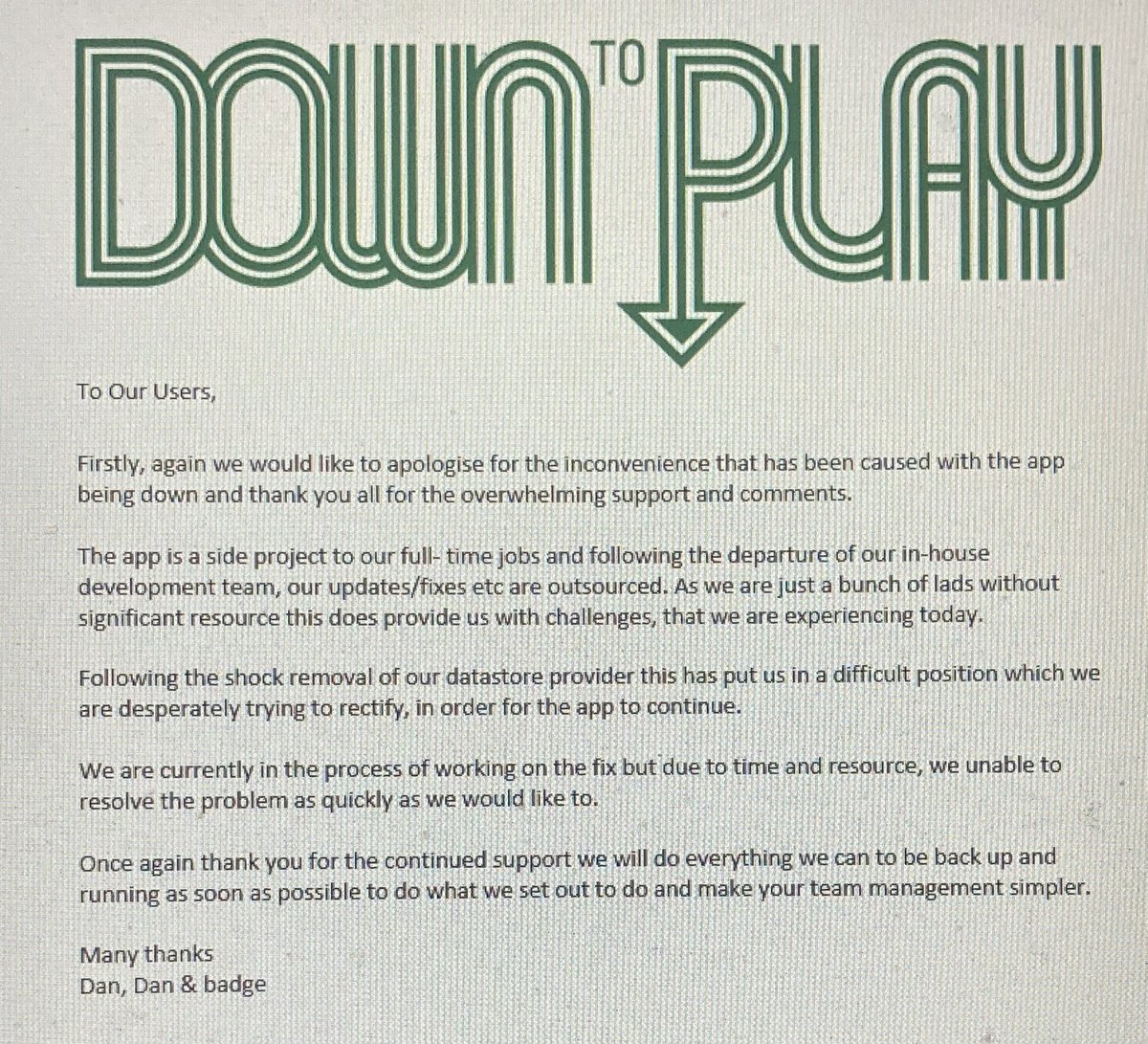 Down To Play tweet media