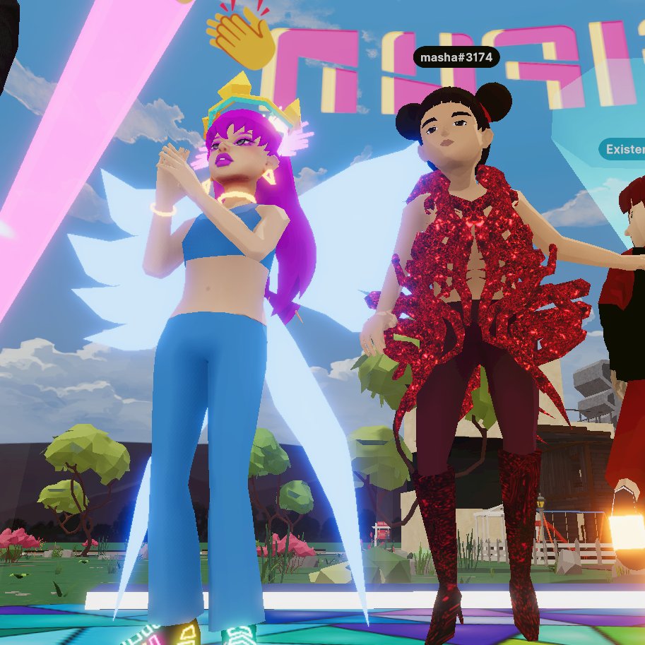 MAMATRAXdcl's tweet photo. morning tunes from @MrSweMusic1 ☀️ @DigiFun_ @masha_yong @ExistentialNoHo @sherrybeary111 @akaHORUSdcl #Decentraland #Web3 #Digifun https://t.co/J3lf9hUjDh