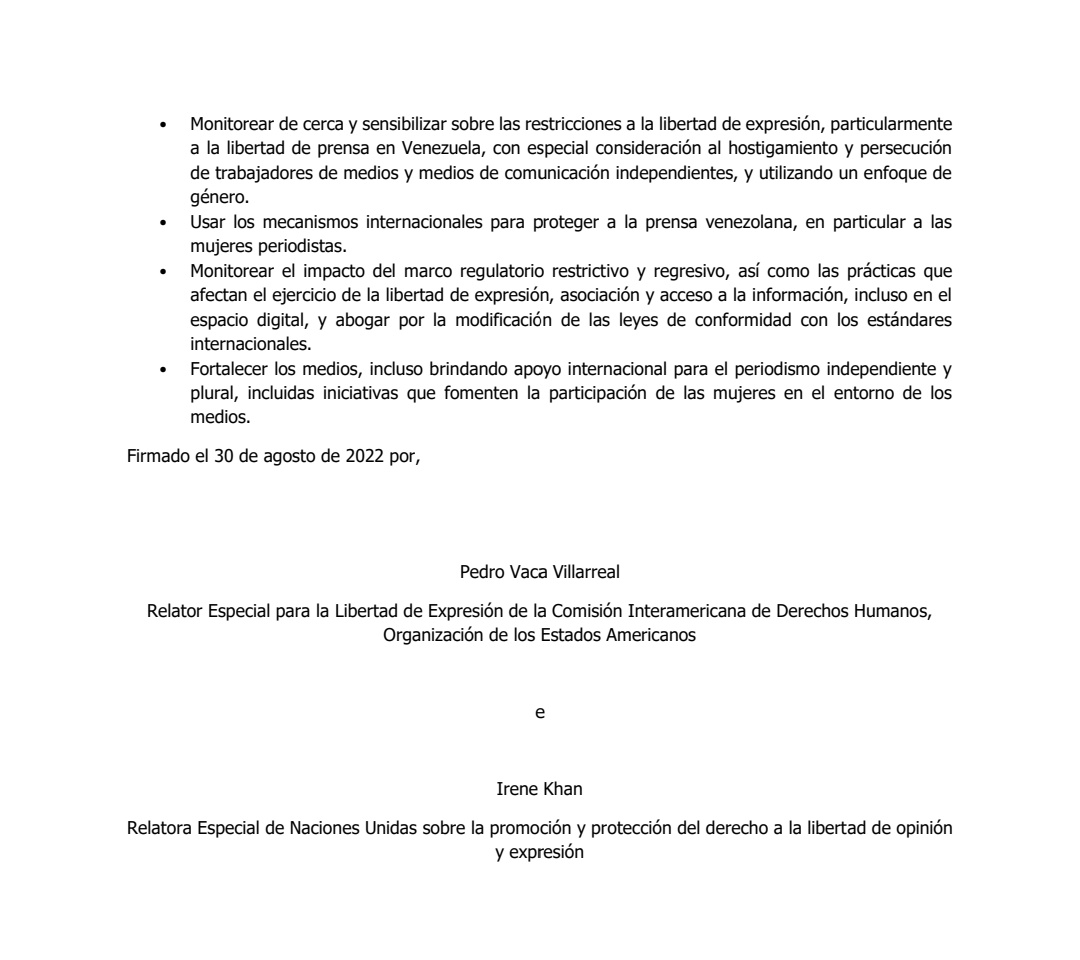 Gabriel_diazG94's tweet photo. ÚLTIMA HORA | ONU y OEA emiten declaración conjunta sobre Venezuela: “Existen preocupantes limitaciones al ejercicio de la libertad de expresión” https://t.co/RivN9HPttx