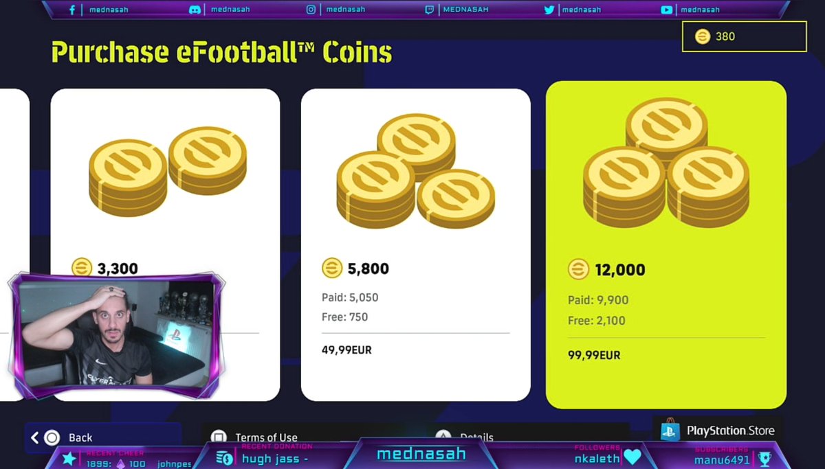 Thanks to a huge gift from a community member we will do a big 12 PACK OPENING now life on stream and go for MATTHÄUS!!! 😍😳🔥

▶️ Twitch.tv/mednasah
▶️ Twitch.tv/mednasah

#eFootball2023 #twitch #play_efootball #TwitchDE #KONAMI #DreamTeam #saudi_esports