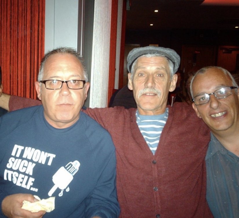 UKNoContext's tweet photo. happy friday. me an boys out in force. quick bit bait to line the stomach then flat out. 3 for 100. nowt daft. rob got his quirky jumper on. john rockin the swingers cap. i got the k swiss. lasses love it. playful banter. hardest in north east. stay indoors unless ya want trouble https://t.co/ApdVxSGMW6