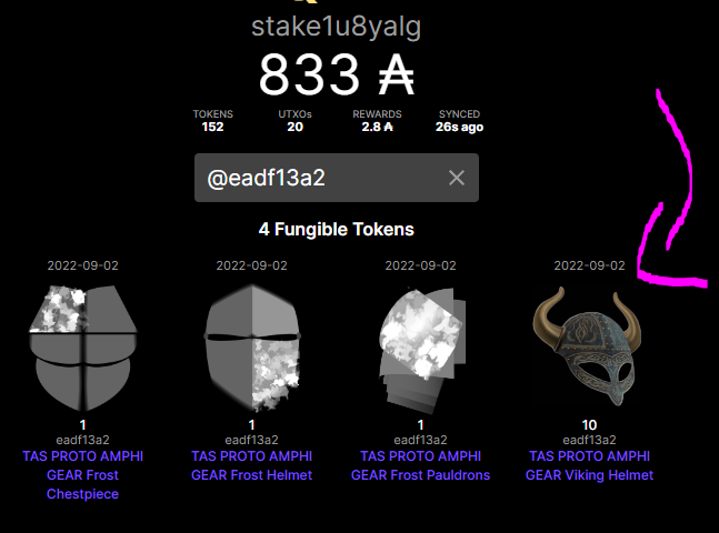 SladeTradez's tweet photo. The progress Apes are making on the Amphitheatre is insane, a prototype Viking Helmet can now be equipped! It's a fungible token, just connect your wallet then drag & drop. #Apetember #TASAmphitheatre @the_ape_society #NFTs #CNFT https://t.co/AxlnOrINis