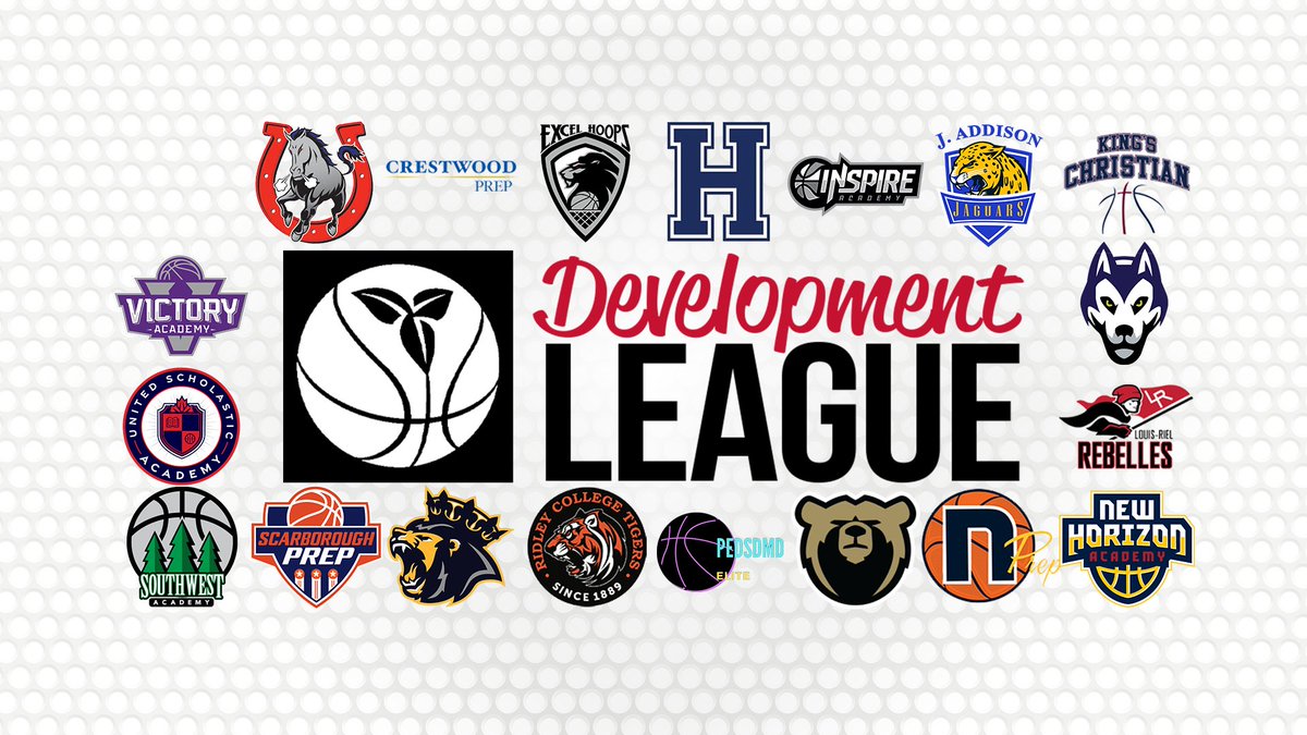 The Development League, launching October 2022

Follow us to keep up to date with everything about Ontario’s premier Grade 9 &amp; 10 basketball association featuring TOP talent!

For more info: ow.ly/F2Gx50Kz7wz

#FutureOfElite