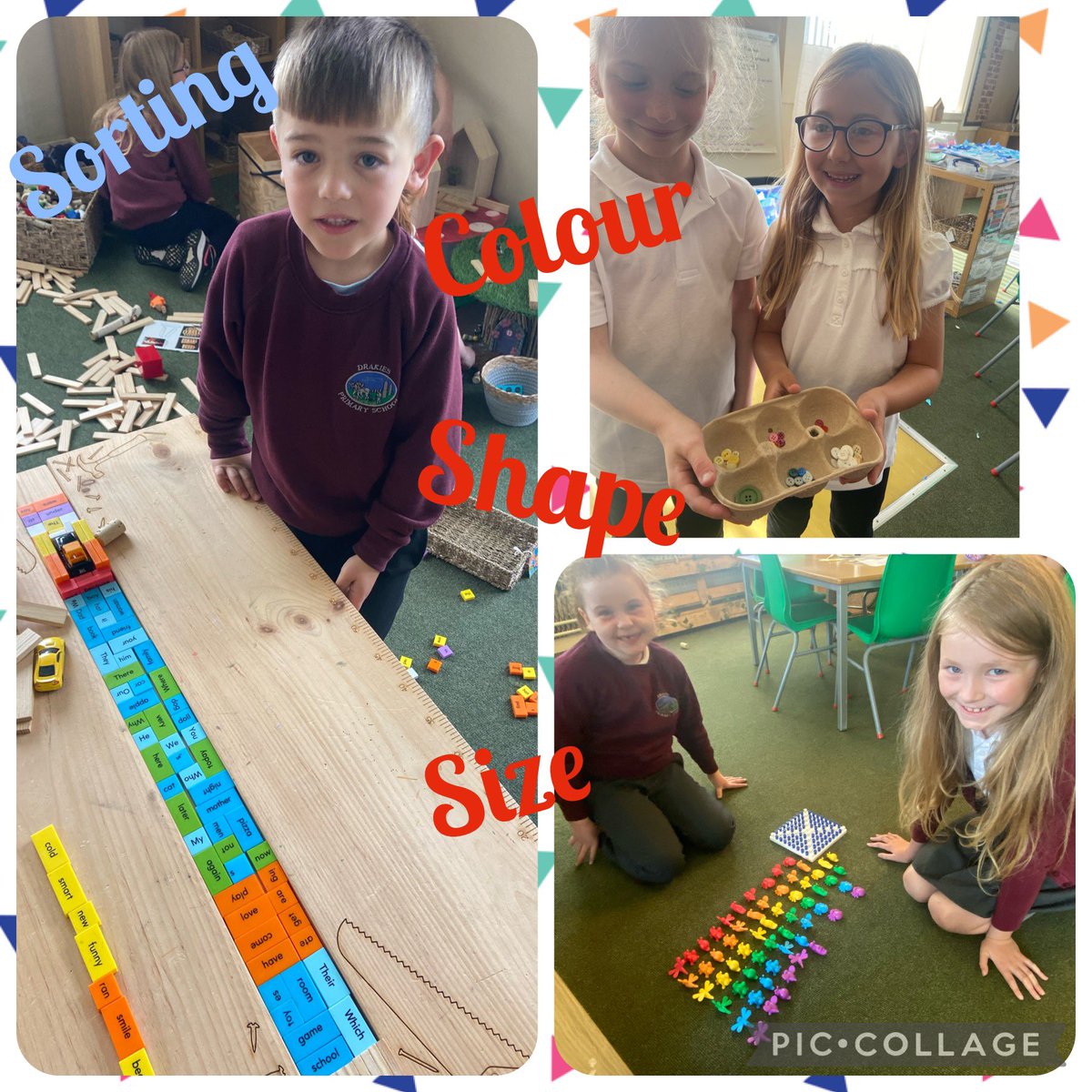MissGraham_DP's tweet photo. It is wonderful to watch where play can take us…this week was all about sorting and building towers…all completely led by the children 👍👏😊 #leadingtheirlearning #creativeplay #welovetoplay @DrakiesPS https://t.co/LXvD6o9yjM