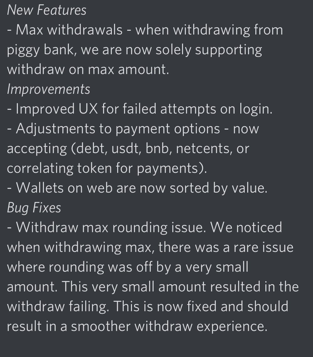 debtboxdevs's tweet image. Sept.1 Release Notes